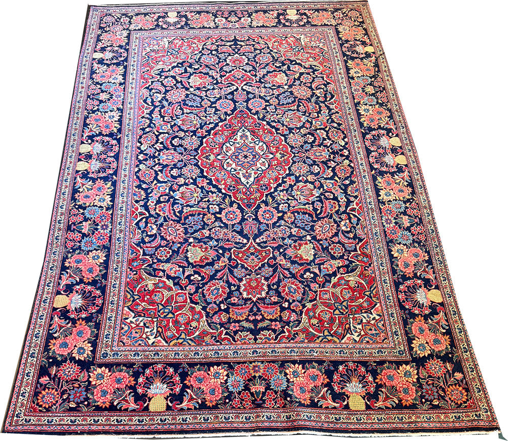 An Antique Classic Traditional Persian Kashan Rug