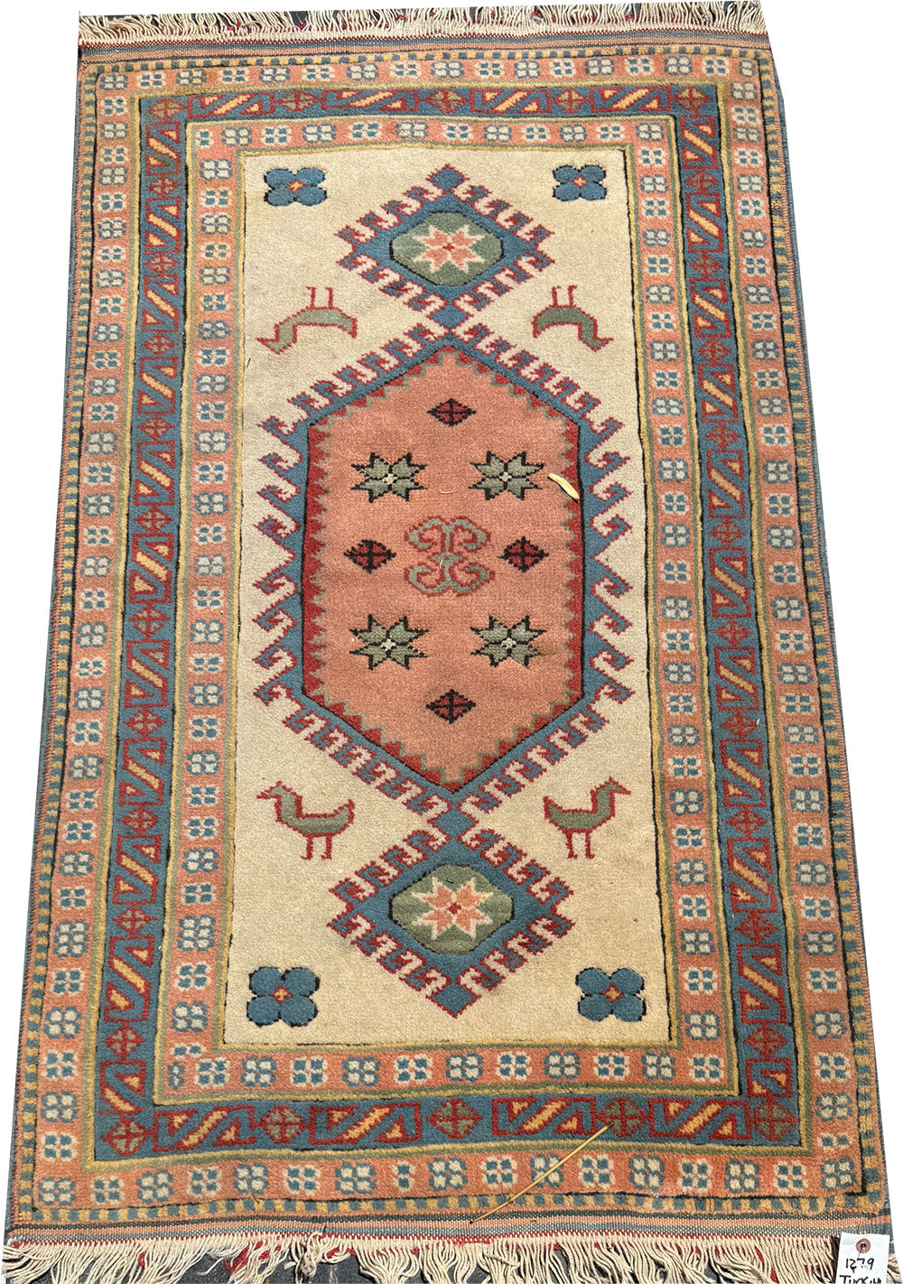 A Vintade Decorative Anatolian Area Rug