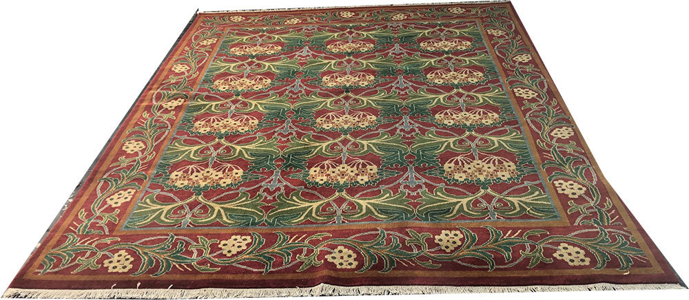 A Vintage English William Morris Arts & Crafts Style Rug