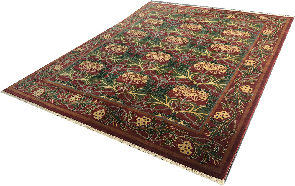 A Vintage English William Morris Arts & Crafts Style Rug