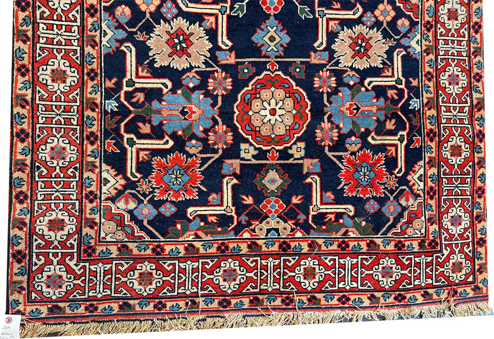A Vintage Geometric NW Persian Caucasian Perpedil Area Rug