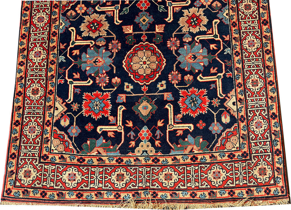 A Vintage Geometric NW Persian Caucasian Perpedil Area Rug