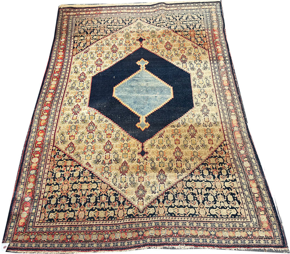 A Stunning late 19th Century Persian Seneh Kurdistan Rug
