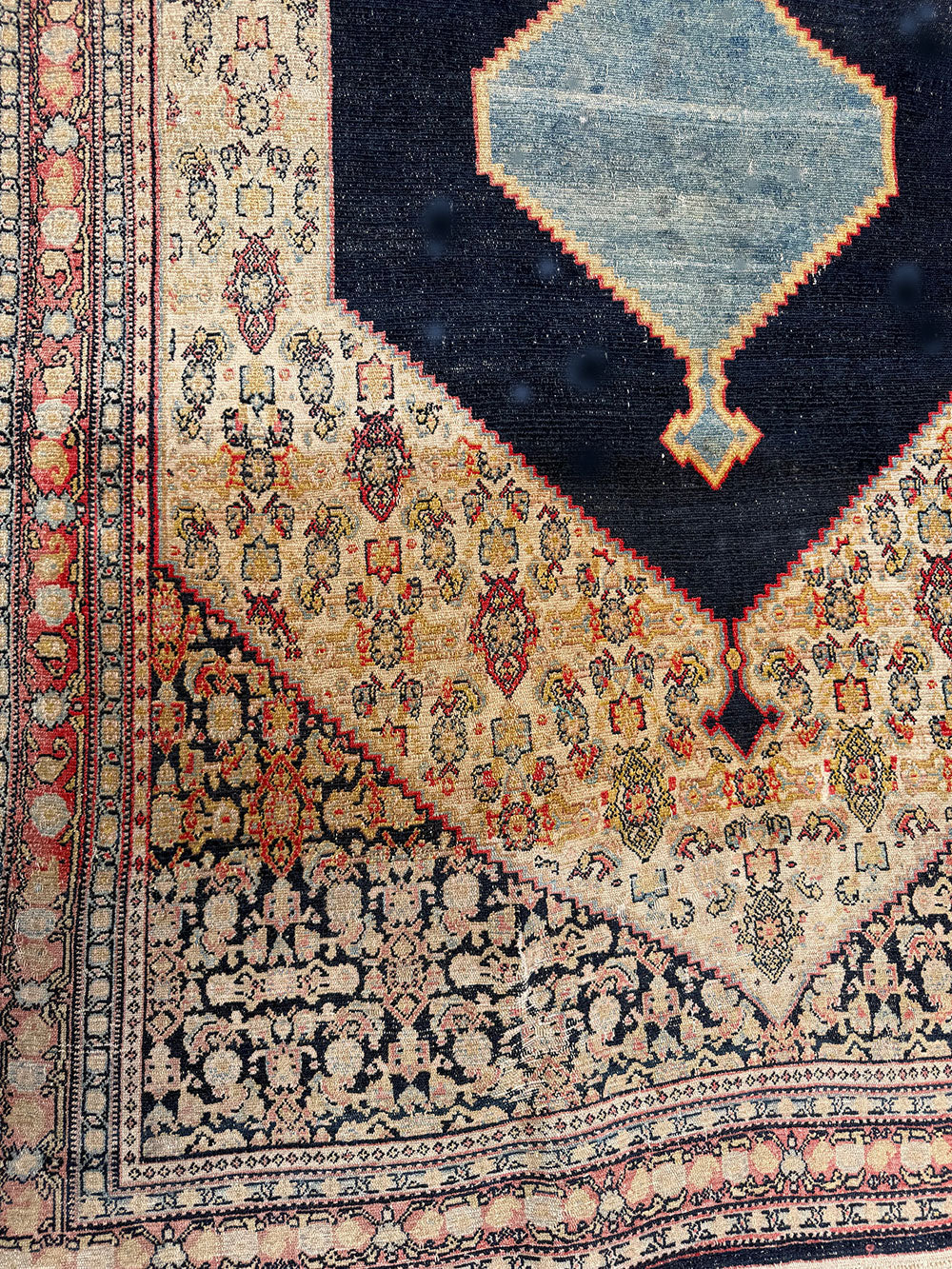A Stunning late 19th Century Persian Seneh Kurdistan Rug