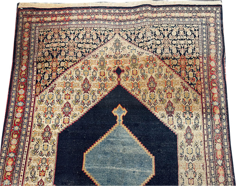 A Stunning late 19th Century Persian Seneh Kurdistan Rug