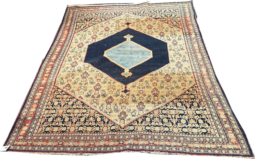 A Stunning late 19th Century Persian Seneh Kurdistan Rug