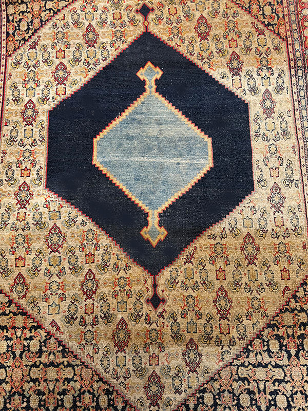 A Stunning late 19th Century Persian Seneh Kurdistan Rug