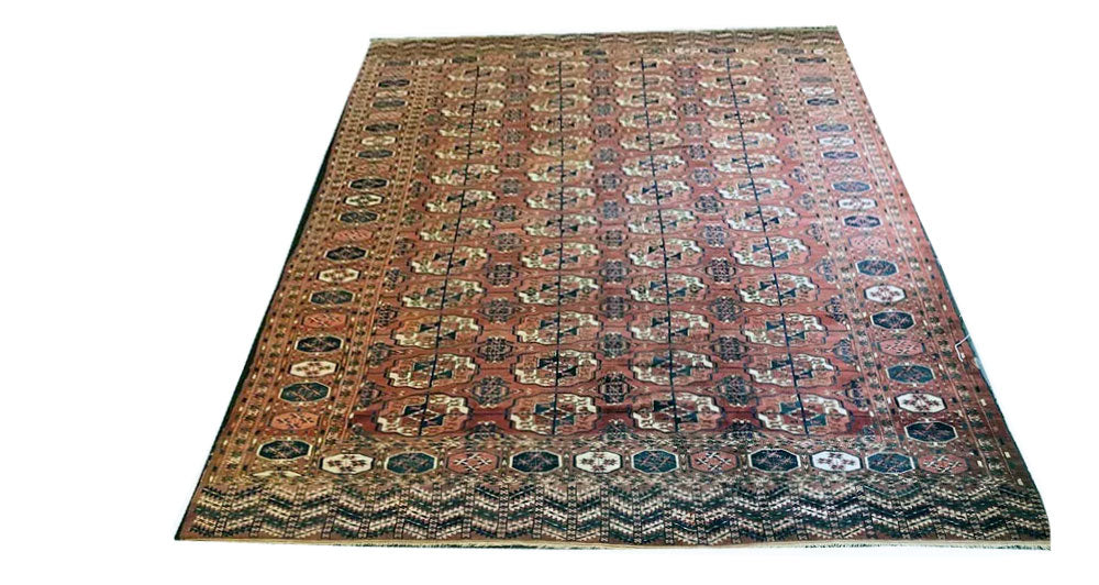 An Antique Yomut Turkoman/Turkmen "Main Carpet" Rug