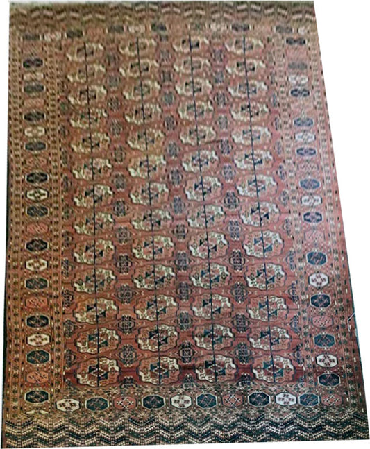 An Antique Yomut Turkoman/Turkmen "Main Carpet" Rug