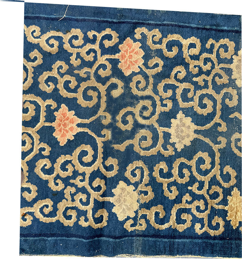 An Antique Unusual Rare Art Deco Chinese Peking Hallway Runner Rug