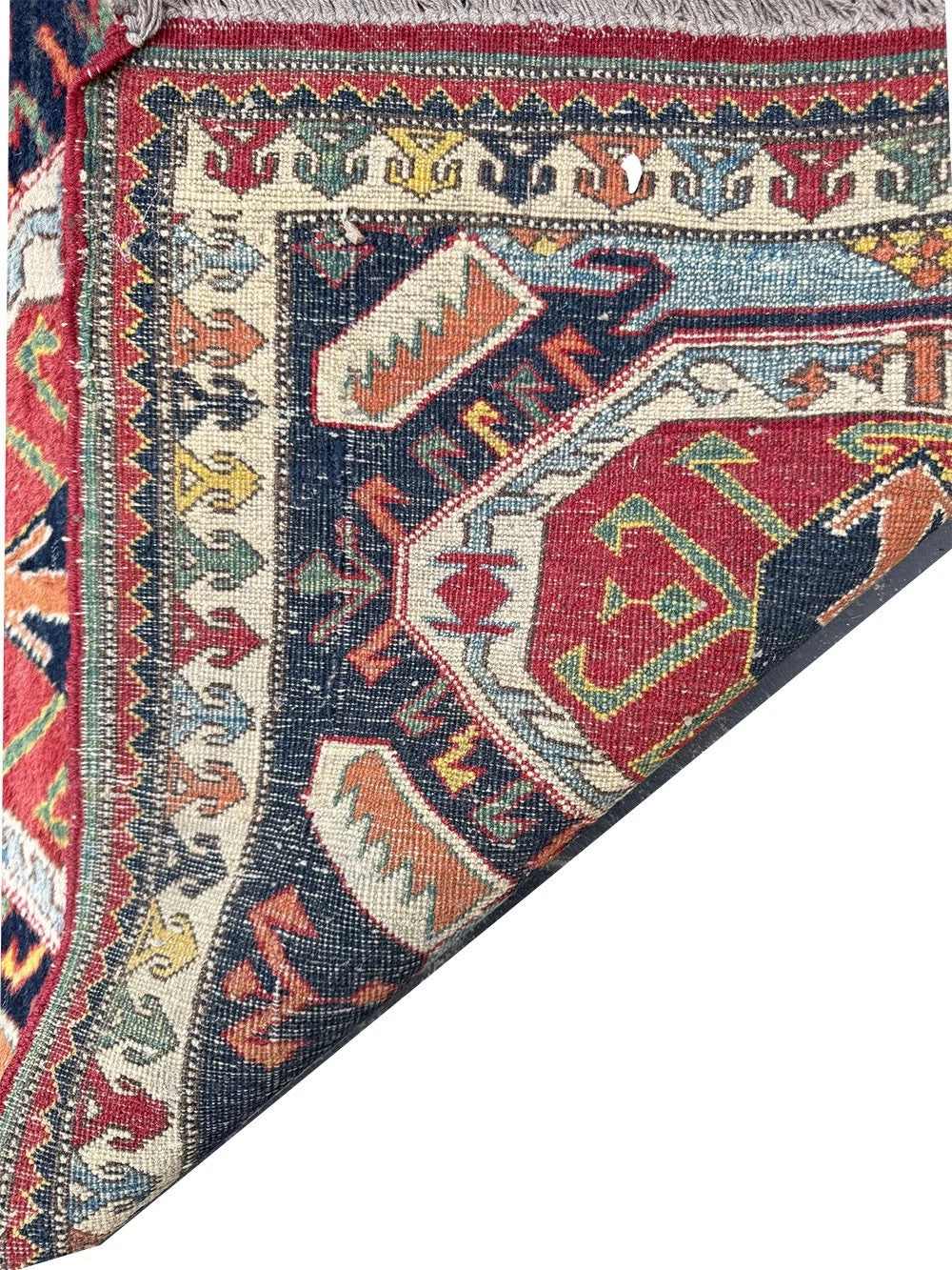 A Gorgeous Vintage Caucasian Seykhor Design Runner Rug