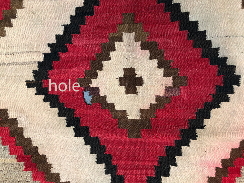 An Antique American Native Navajo 'Ganado" Area Rug 42" X 72"