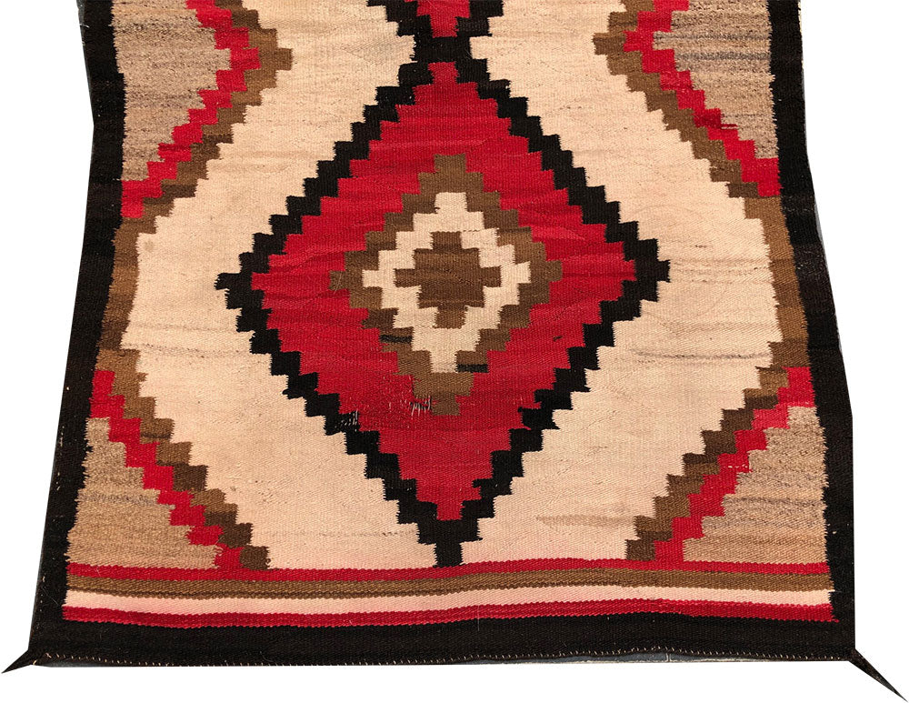 An Antique American Native Navajo 'Ganado" Area Rug 42" X 72"