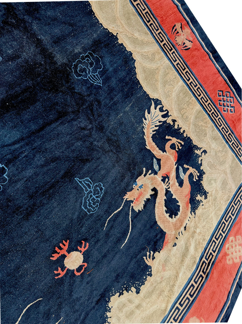 19th Century Palace Size Dragon Chinese Peking Rug Estate Of Actor James Couburn