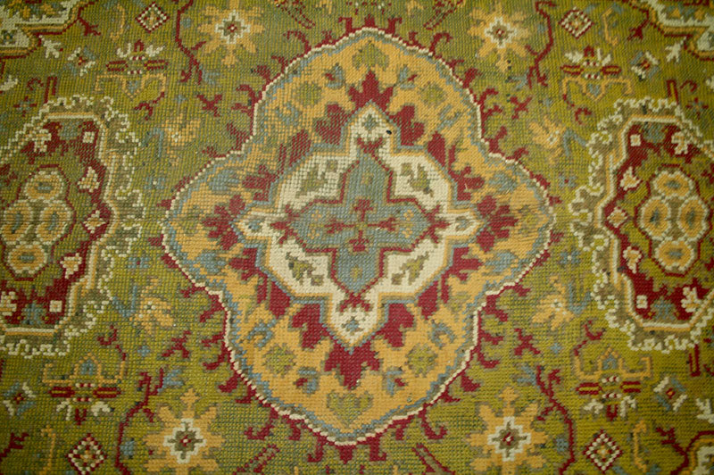 An Antique European Turkish Oushak Style Area Rug