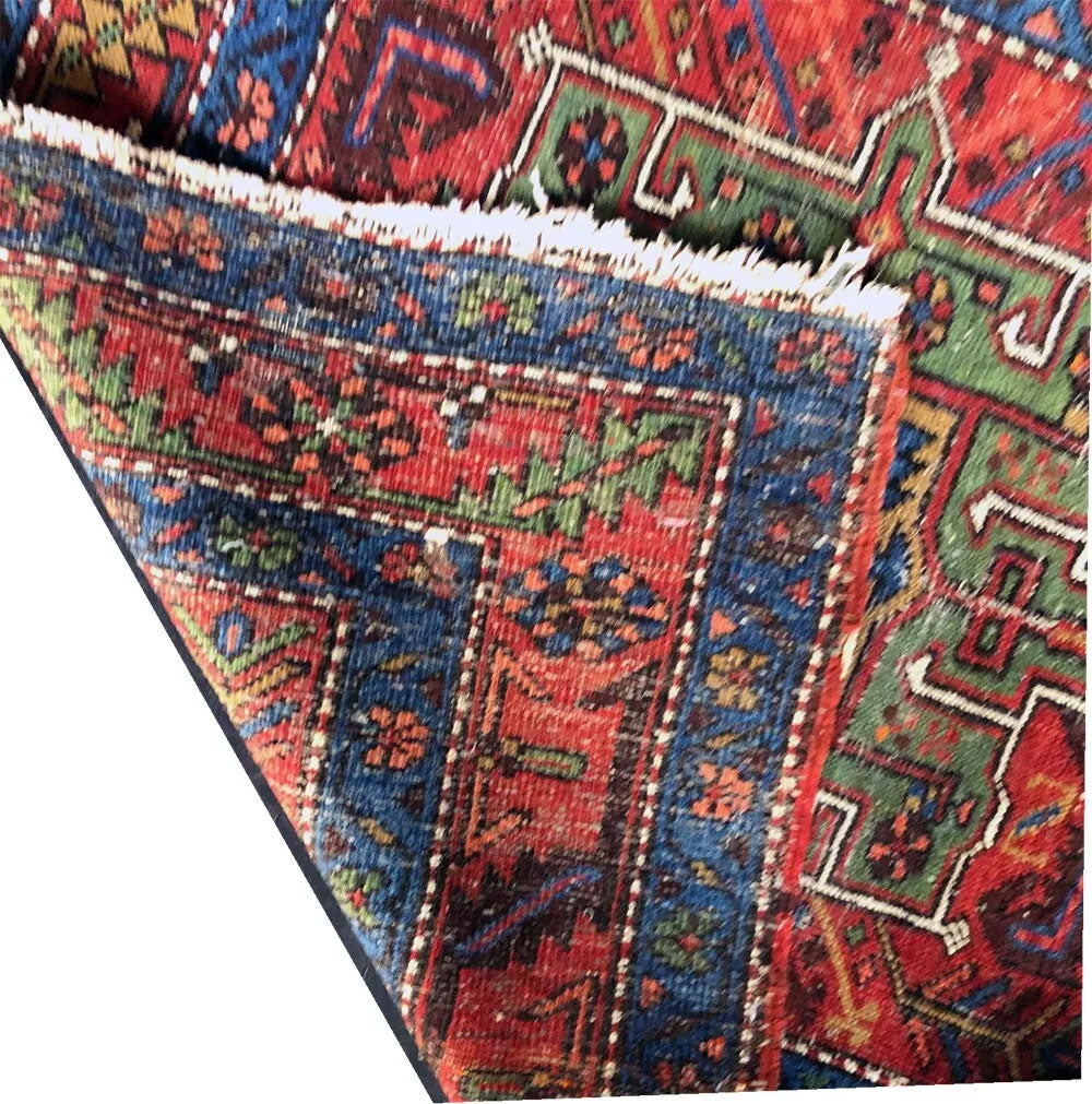 An Antique 14' Long Genuine Heroz Hallway Runner Rug