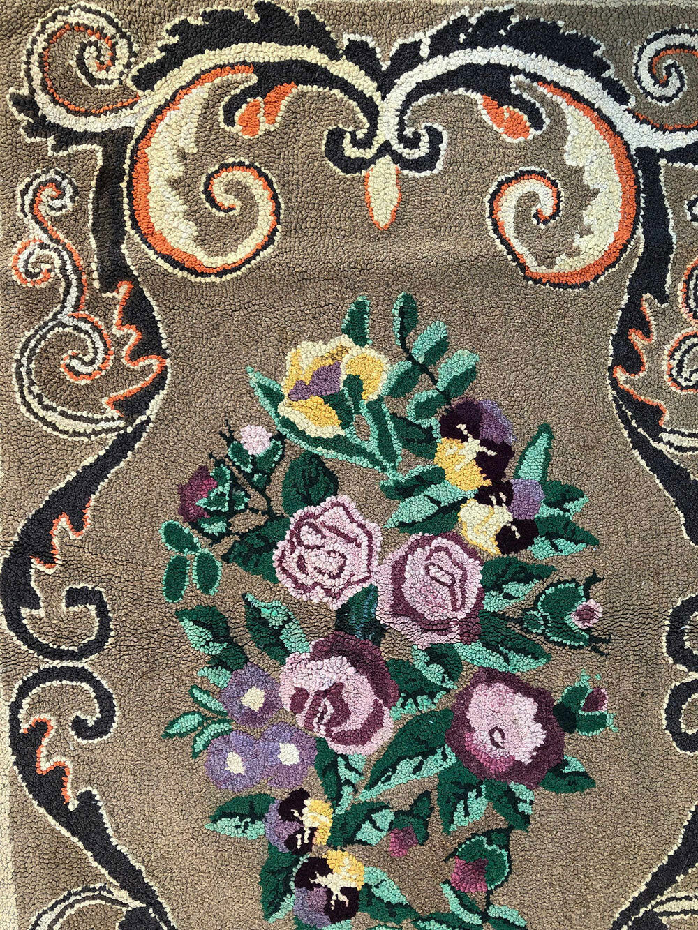 An Antique American Hooked Rug