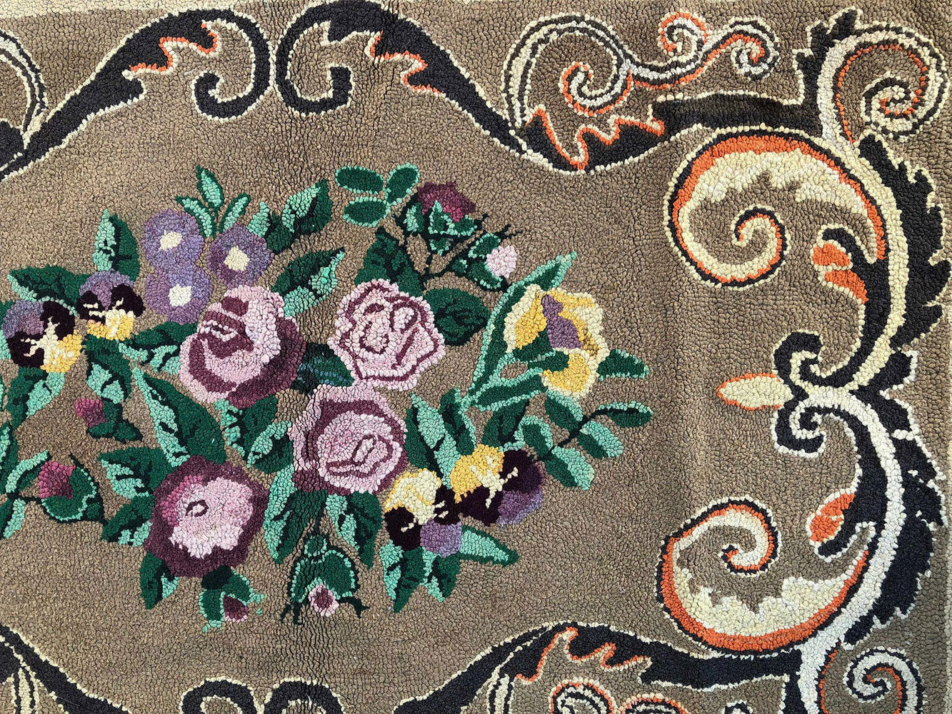 An Antique American Hooked Rug