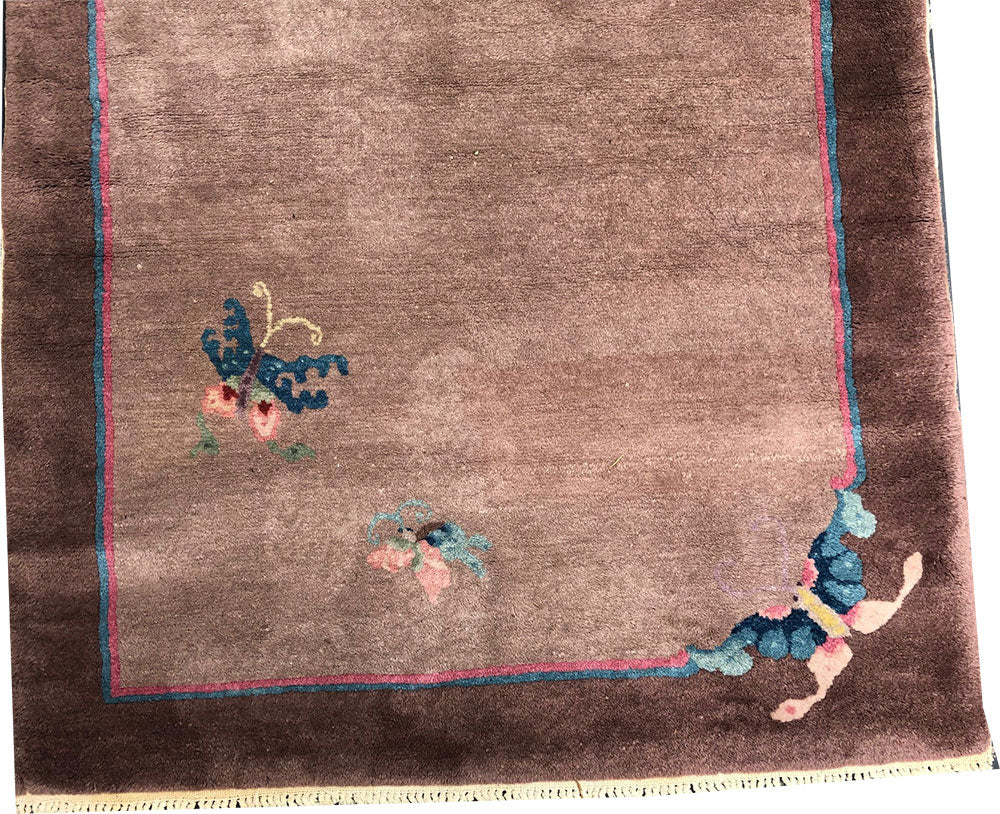 An Antique Paile Color Art Deco Chinese Rug