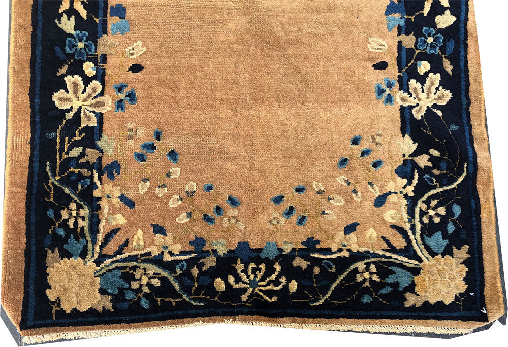 An Antique Plain Field Art Deco Chinese Rug