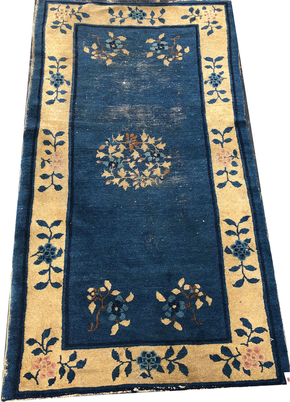 Antique 3' x 5' Chinese Peking/Art Deco Rug