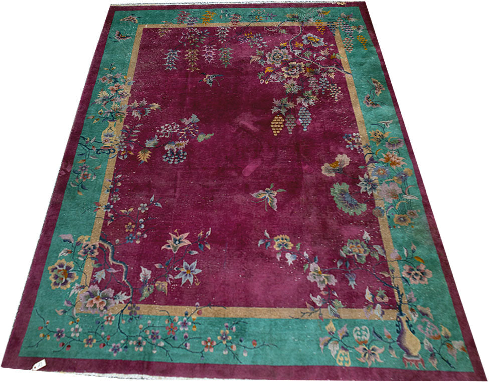 An Antique Nichol Quality Art Deco Chinese Rug