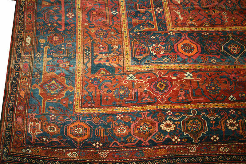 An Antique Palatial Size 15' x 23' Persian Kurd Bidjar Rug