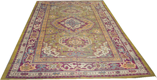 An Antique European Turkish Oushak Style Area Rug