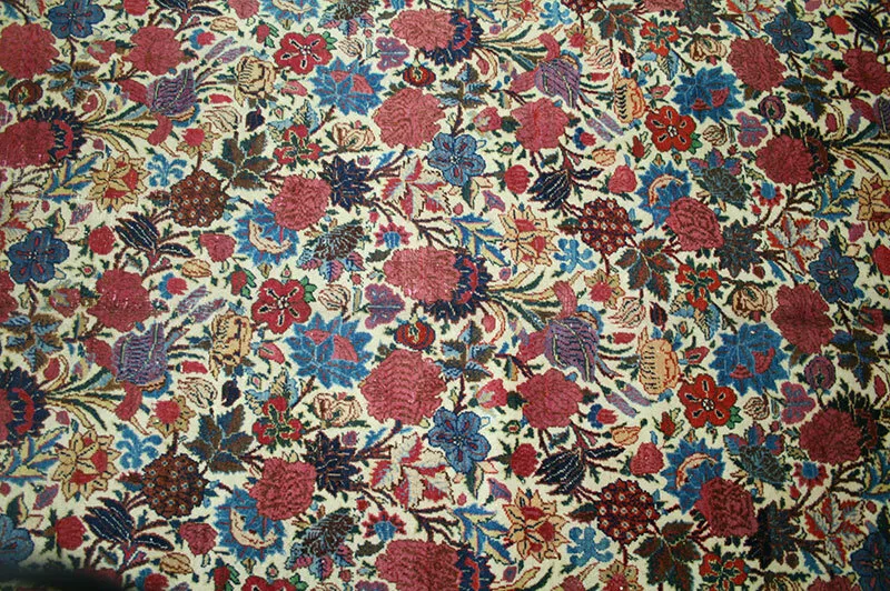 An Interesting Antique French Look Persian Mashad Rug