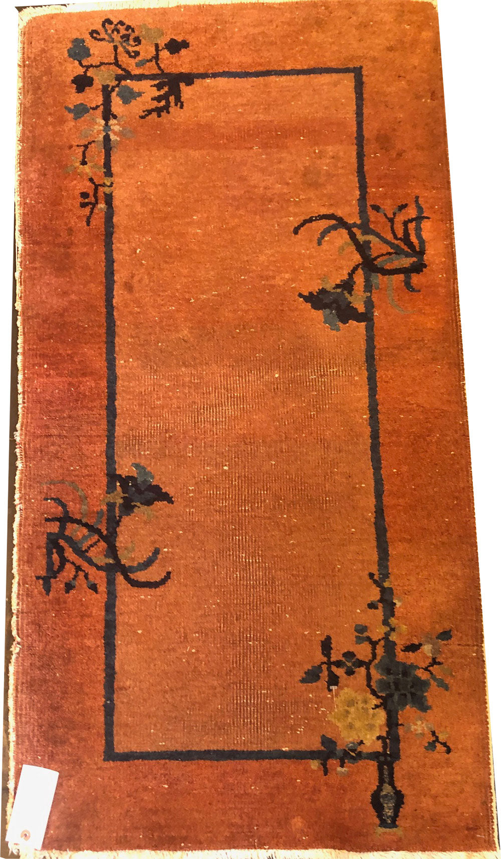 An Antique 2' x 3' Art Deco chinese Rug