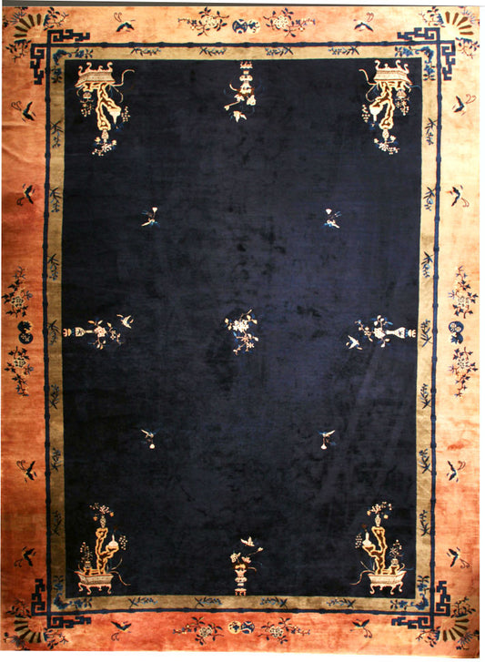 A Huge Mansion Size Antique Chinese Peking/Art Deco Rug