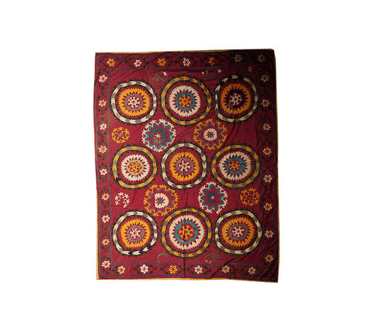 A Vintage Decorative Silk Uzbek Textile/Embriodery/Suzani