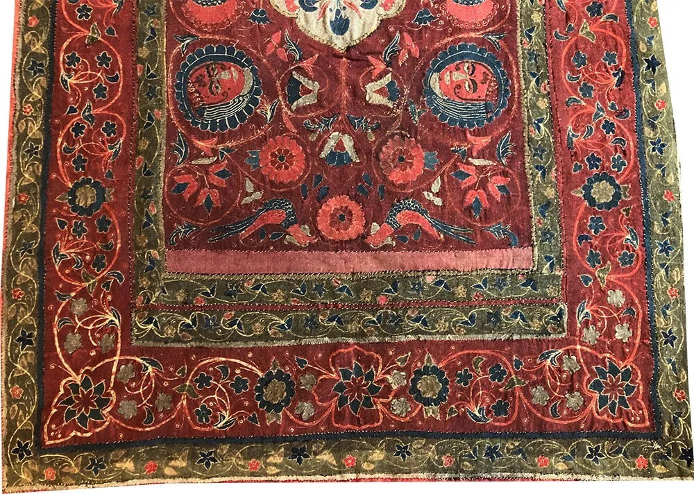A Collectible Rasht Textile/Embriodery From Safavieh Dynasty