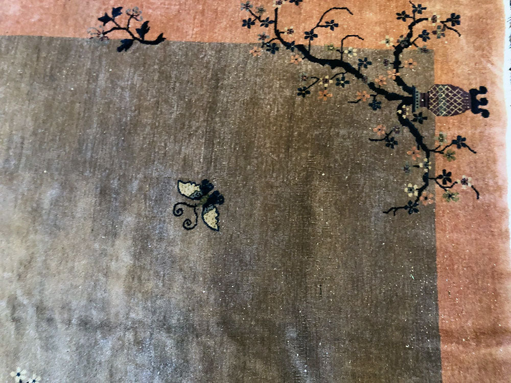 A Gorgeous Antique 7' x 8'-6" Art Deco Chinese Rug Circa 1920