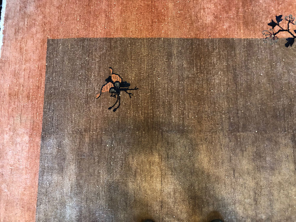 A Gorgeous Antique 7' x 8'-6" Art Deco Chinese Rug Circa 1920