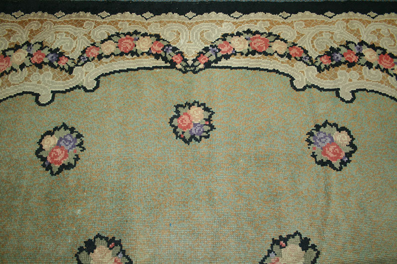 An Antique Decorative Spanish Savannerie Area Rug