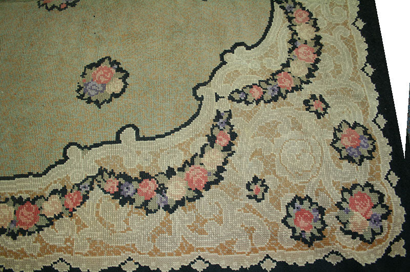 An Antique Decorative Spanish Savannerie Area Rug