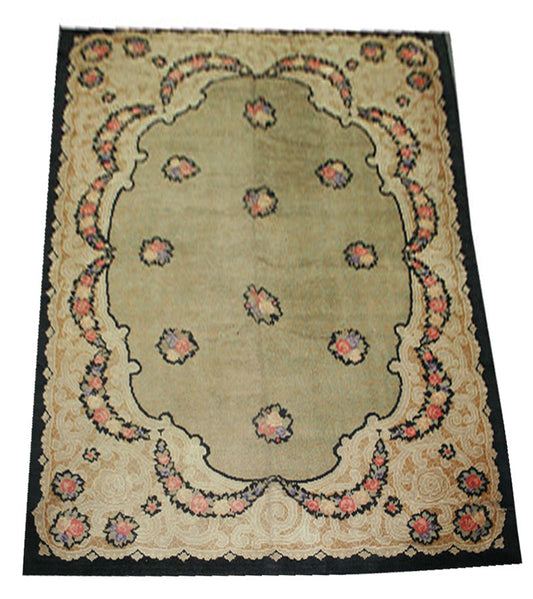 An Antique Decorative Spanish Savannerie Area Rug