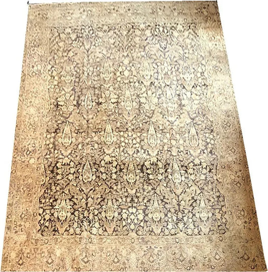 An Antique Worn Out Tabriz  Haji Jalili Style Rug Circa 1900