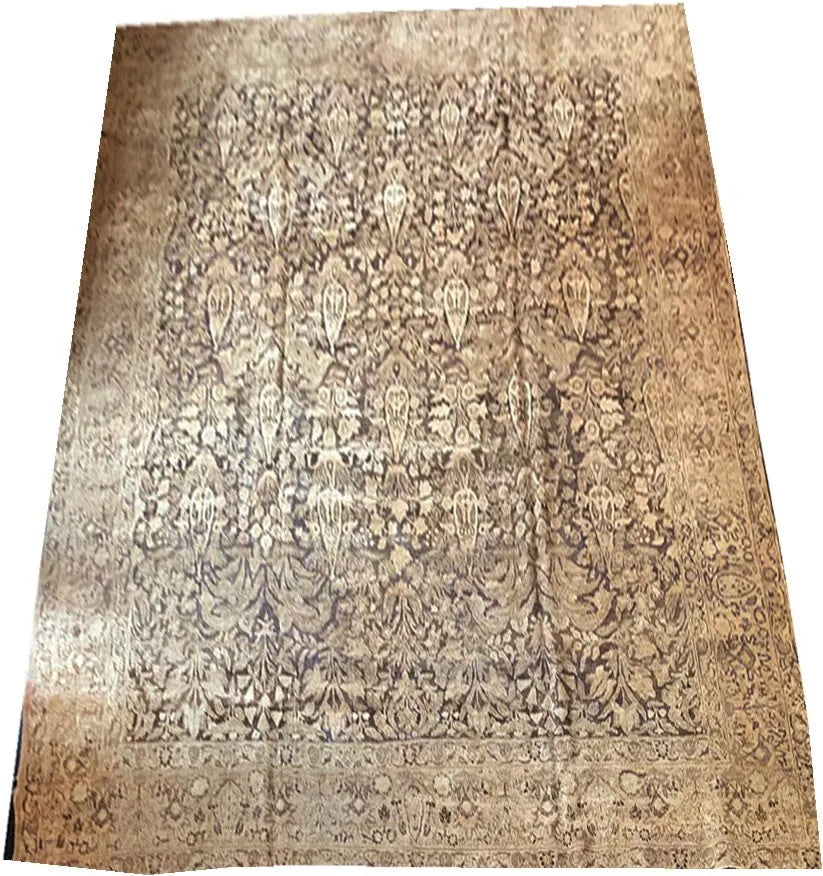 An Antique Worn Out Tabriz  Haji Jalili Style Rug Circa 1900