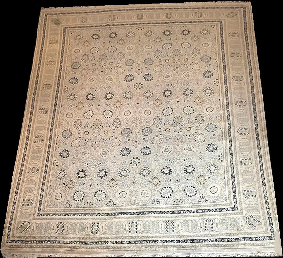 A Vintage 12' x 16' Palace Size Persian Tabriz Rug