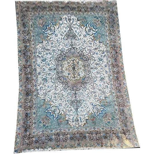 A Sensational 10' x 13' Silk & Wool 60 Raj Genuine Persian Tabriz Rug